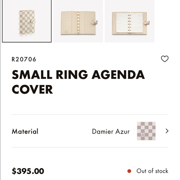 ❤️SOLD❤️ 2017 Louis Vuitton Damier Azure Small Agenda Notebook PM - Picture 9 of 9